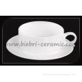 bulk china plain white coffee and tea miniature cups and saucers